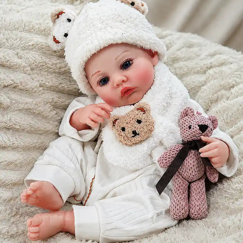 Cozy Bear Outfit Set for Reborn Baby Dolls