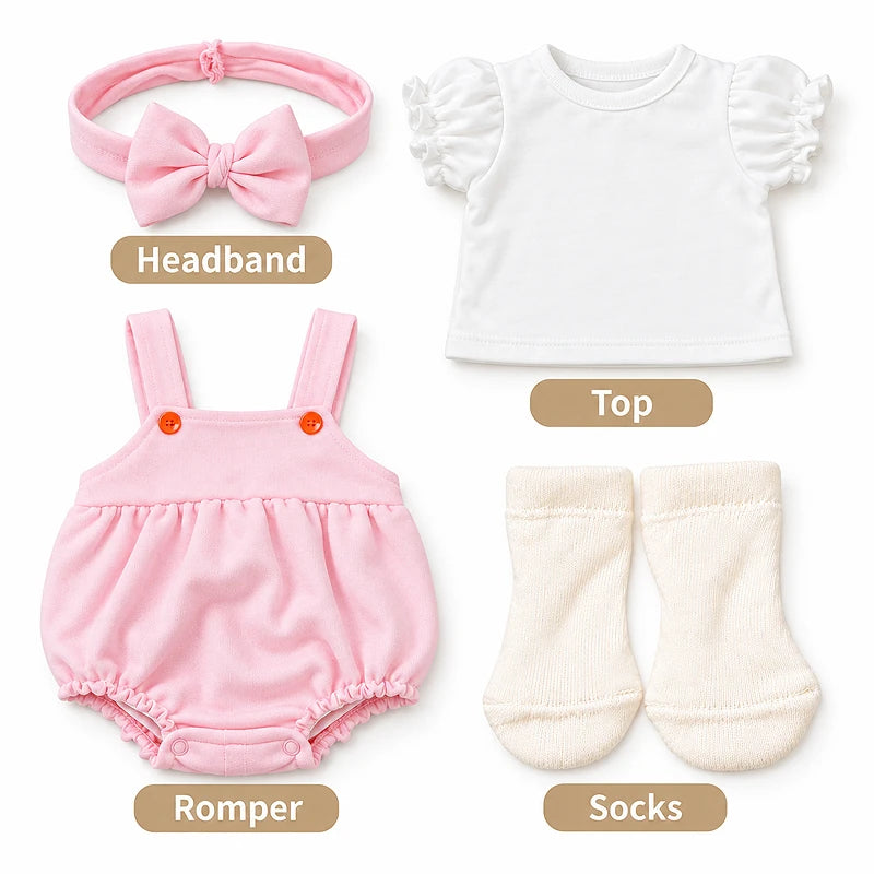 18-20'' Reborn Baby Doll Knitted Romper Set