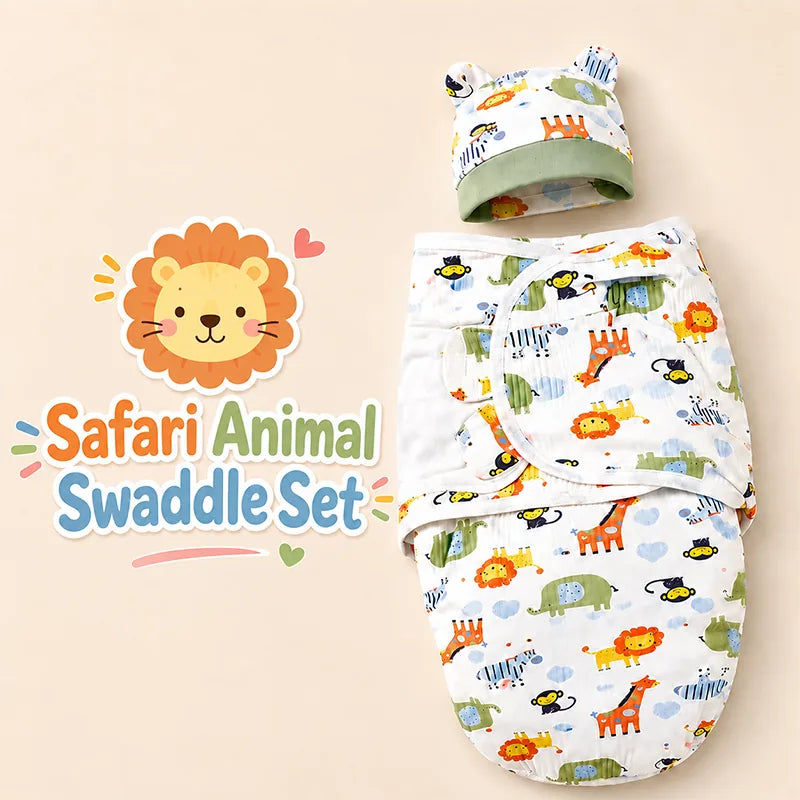Safari_Animal_Swaddle_Set