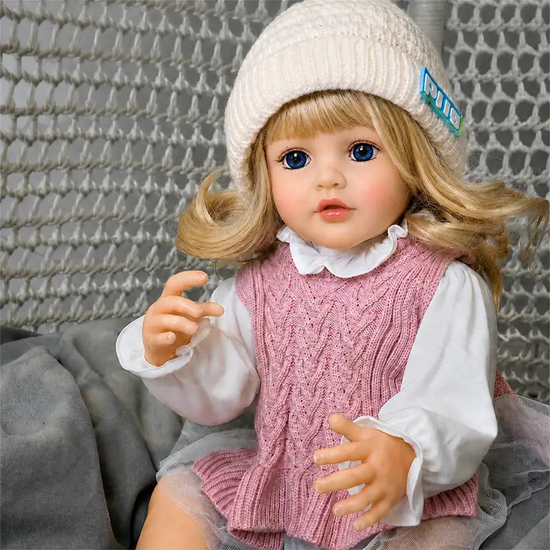 Realistic reborn toddler doll designed for doll collectors, imaginative play, birthday gifts, Christmas presents, and keepsake lovers.