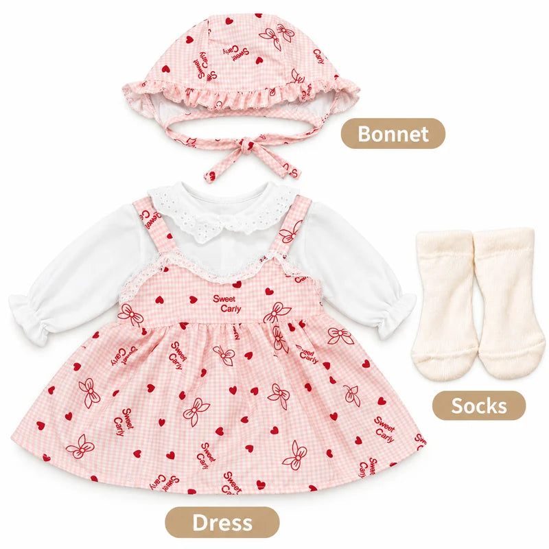 18-20''  Reborn Baby Doll Dress Set