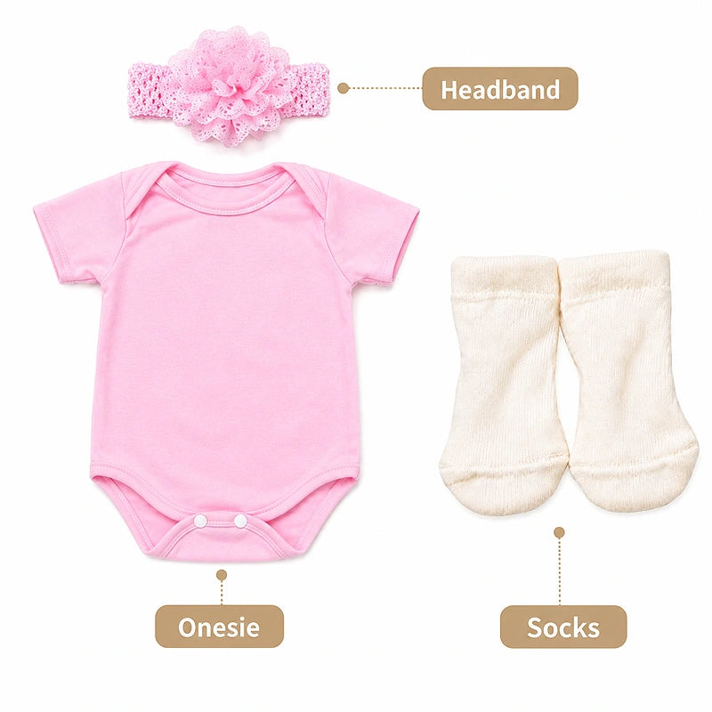 18-20'' Soft Cotton Reborn Doll Onesie