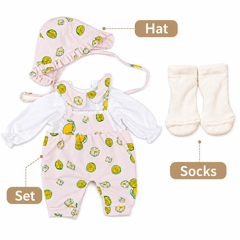 18-20'' Soft Cotton Reborn Doll Outfit Set