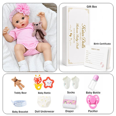 Maisie reborn baby doll and accessories 