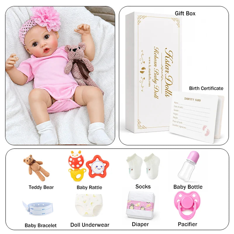 Maisie reborn baby doll and accessories 