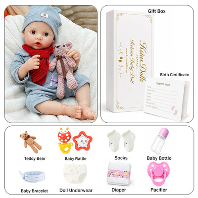 Breathing baby doll and accessories