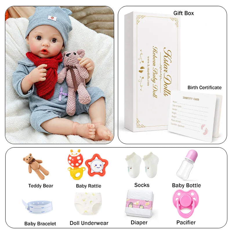 Breathing baby doll and accessories