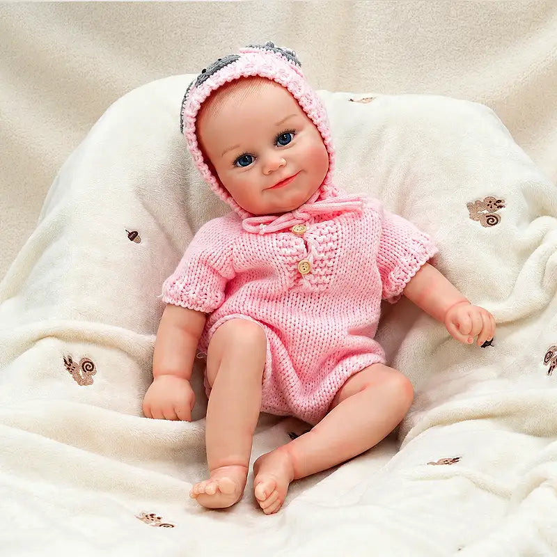 Realistic Reborn Doll with Flexible Limbs and Carefully Sculpted Hands and Feet