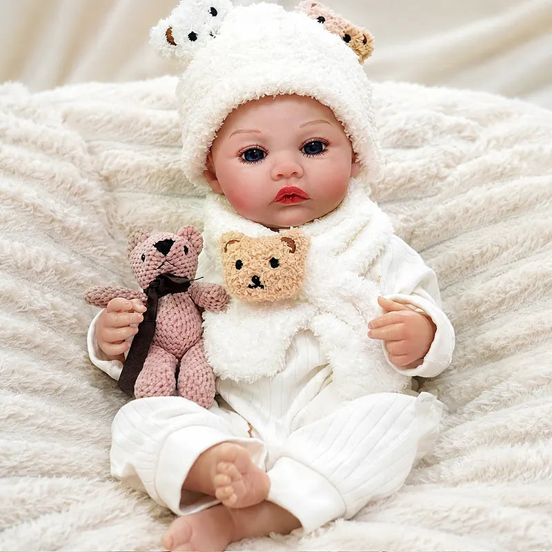 Bear-Themed Reborn Doll Clothing Gift for Kids and Collectors