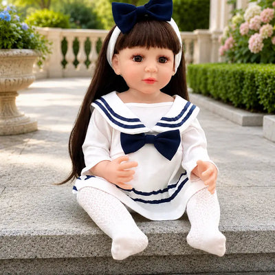 Reborn Doll Sailor-inspired set Cloth