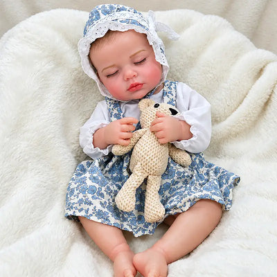 Peaceful Sleeping Reborn Doll with Flexible Limbs and Realistic Baby Features