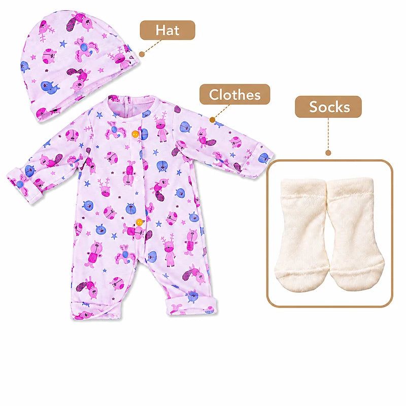 Soft Cotton Reborn Doll Clothes