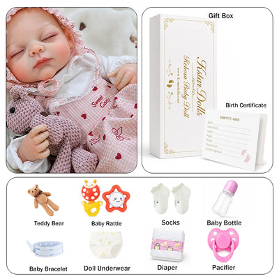 reborn baby doll and it's accessories
