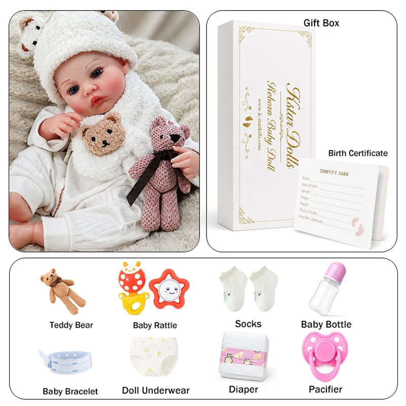 Cozy Reborn Doll Clothes for Dress-Up, Photography and Nursery Display